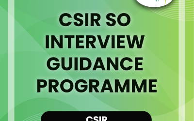 CSIR SO Interview Guidance Programme