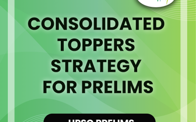 Consolidated Toppers Strategy for Prelims