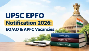 UPSC EPFO Notification 2026: EO/AO & APFC Vacancies