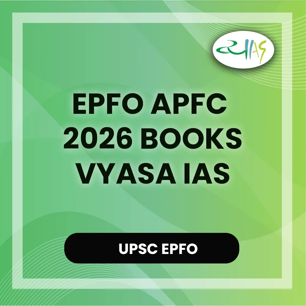 EPFO APFC 2026 Books | Vyasa IAS