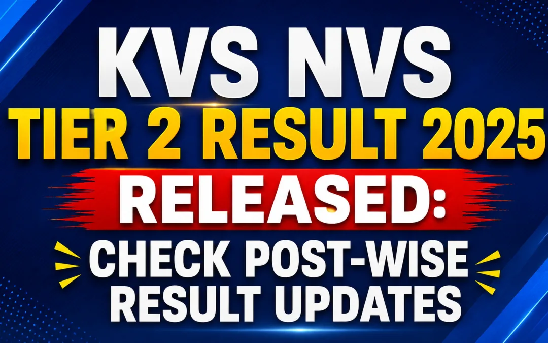 KVS NVS Tier 2 Result 2025