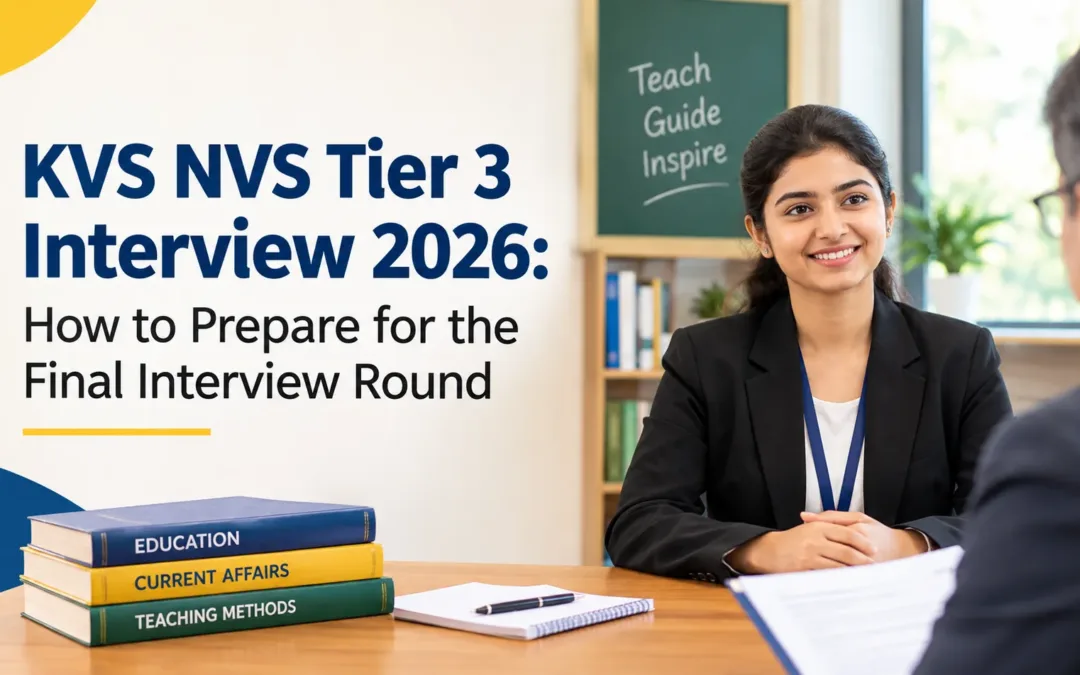 KVS NVS Tier 3 Interview 2026: How to Prepare for the Final Interview Round