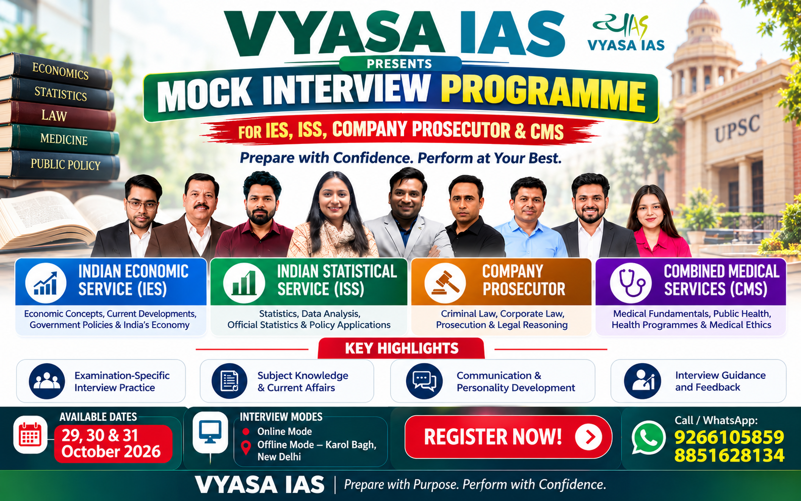 Mock Interview Programme for IES, ISS, Company Prosecutor & CMS