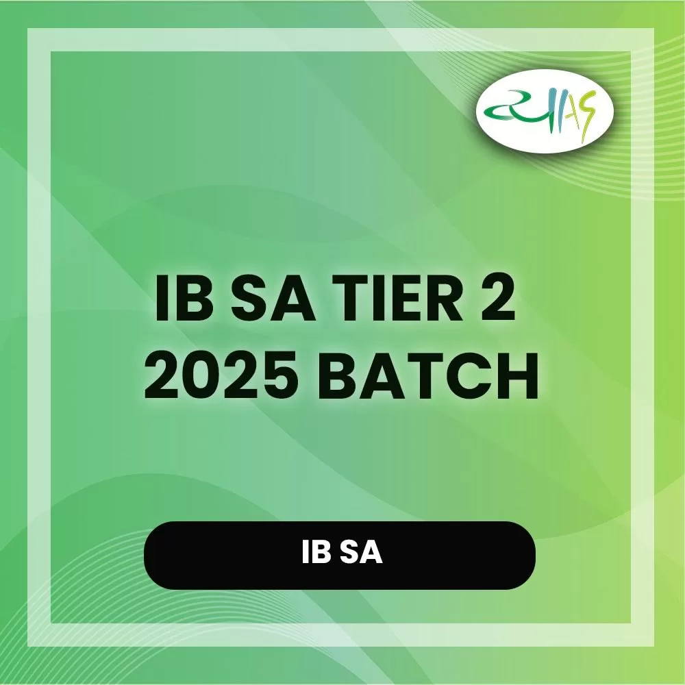 IB SA Tier II 2026 Batch by Vyasa IAS Coaching Online Batch