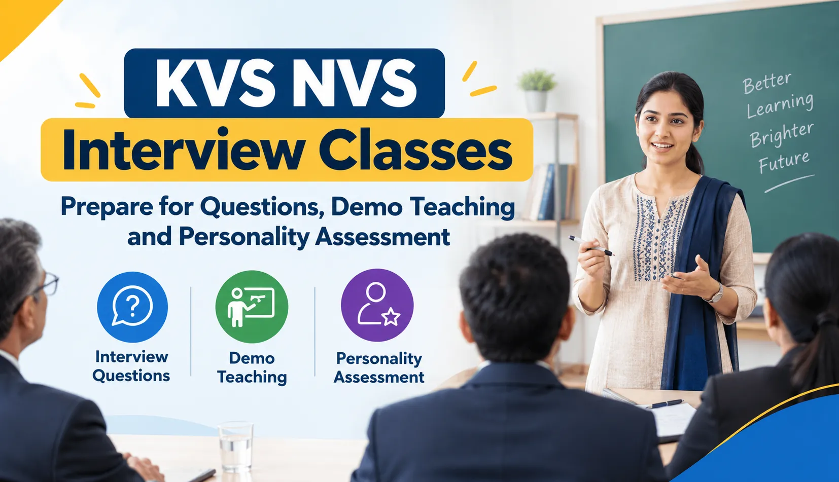 KVS NVS Interview Classes: Prepare for Questions, Demo Teaching and Personality Assessment